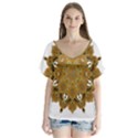 Ornate mandala Flutter Sleeve Top View1