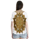 Ornate mandala Flutter Sleeve Top View2