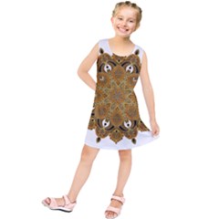 Ornate Mandala Kids  Tunic Dress by Valentinaart