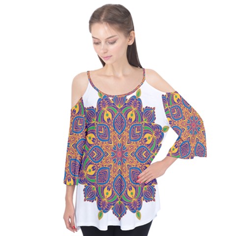 Ornate Mandala Flutter Tees by Valentinaart