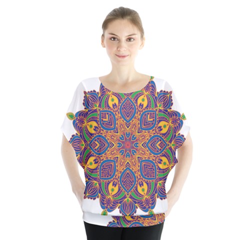 Ornate Mandala Blouse by Valentinaart