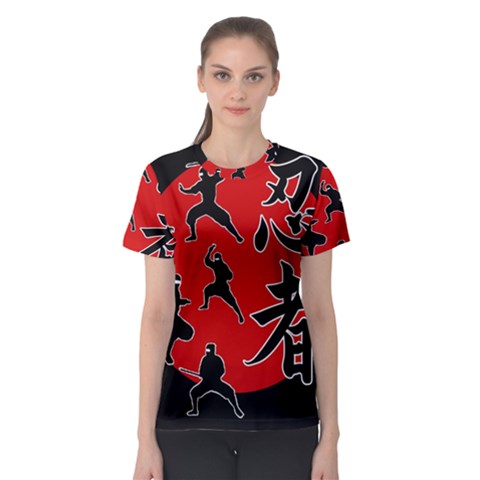 Ninja Women s Sport Mesh Tee by Valentinaart