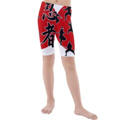 Ninja Kids  Mid Length Swim Shorts by Valentinaart