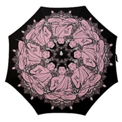 Ornate Buddha Straight Umbrellas by Valentinaart