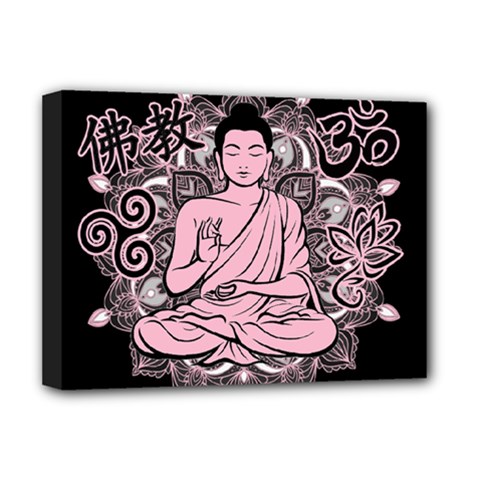 Ornate Buddha Deluxe Canvas 16  X 12   by Valentinaart