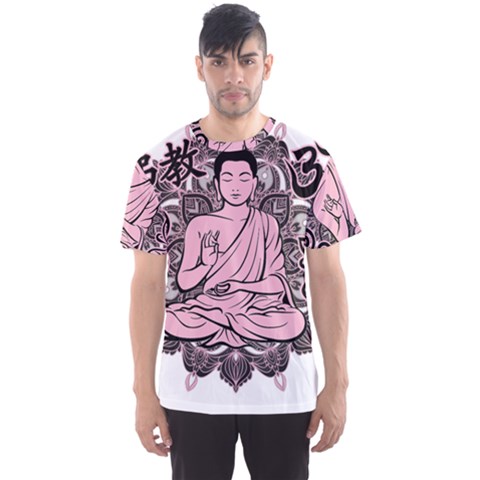 Ornate Buddha Men s Sports Mesh Tee by Valentinaart