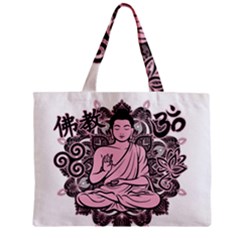 Ornate Buddha Zipper Mini Tote Bag by Valentinaart