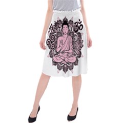 Ornate Buddha Midi Beach Skirt