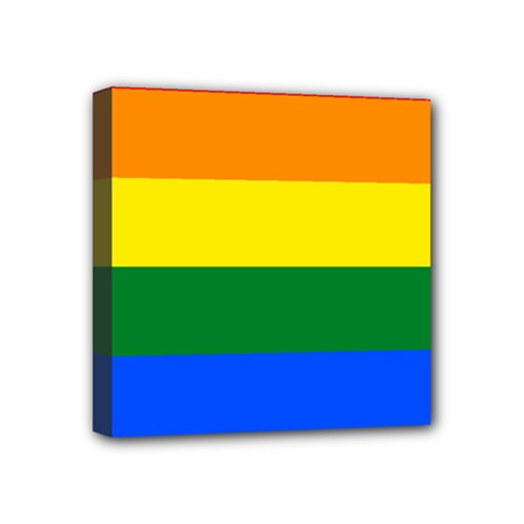 Pride Rainbow Flag Mini Canvas 4  X 4  by Valentinaart