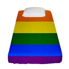 Pride Rainbow Flag Fitted Sheet (single Size)