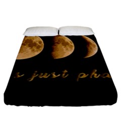 Moon phases  Fitted Sheet (King Size)