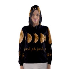 Moon Phases  Hooded Wind Breaker (women) by Valentinaart