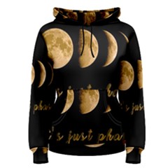 Moon phases  Women s Pullover Hoodie