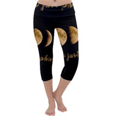 Moon phases  Capri Yoga Leggings