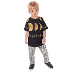 Moon phases  Kids Raglan Tee