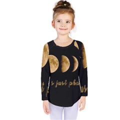 Moon phases  Kids  Long Sleeve Tee