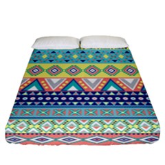 Tribal Print Fitted Sheet (california King Size) by BangZart