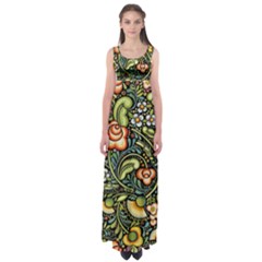 Bohemia Floral Pattern Empire Waist Maxi Dress by BangZart