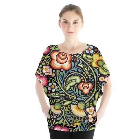 Bohemia Floral Pattern Blouse by BangZart