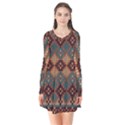 Knitted Pattern Flare Dress View1