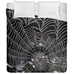 Spider Web Wallpaper 14 Duvet Cover Double Side (california King Size) by BangZart