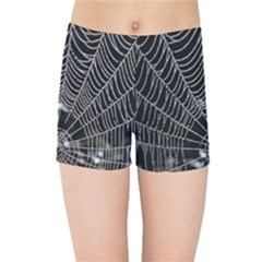 Spider Web Wallpaper 14 Kids Sports Shorts