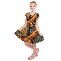 Hdri City Kids  Short Sleeve Dress by BangZart