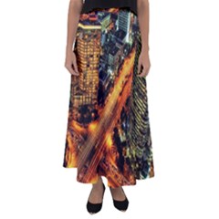 Hdri City Flared Maxi Skirt