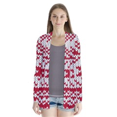 Crimson Knitting Pattern Background Vector Cardigans by BangZart