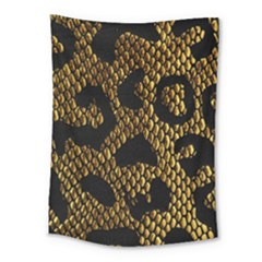 Metallic Snake Skin Pattern Medium Tapestry by BangZart