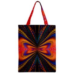 Casanova Abstract Art Colors Cool Druffix Flower Freaky Trippy Zipper Classic Tote Bag