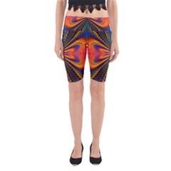 Casanova Abstract Art Colors Cool Druffix Flower Freaky Trippy Yoga Cropped Leggings by BangZart