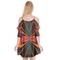 Casanova Abstract Art Colors Cool Druffix Flower Freaky Trippy Cutout Spaghetti Strap Chiffon Dress View2