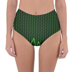 01 Numbers Reversible High-waist Bikini Bottoms