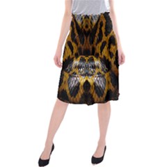 Textures Snake Skin Patterns Midi Beach Skirt