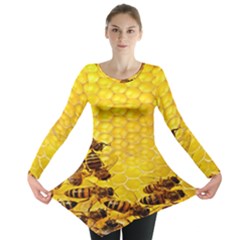 Sweden Honey Long Sleeve Tunic  by BangZart