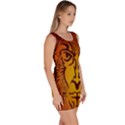 Lion Man Tribal Sleeveless Bodycon Dress View3