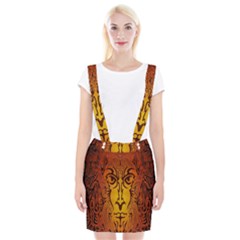 Lion Man Tribal Braces Suspender Skirt by BangZart