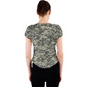 Us Army Digital Camouflage Pattern Crew Neck Crop Top View2