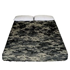 Us Army Digital Camouflage Pattern Fitted Sheet (queen Size) by BangZart