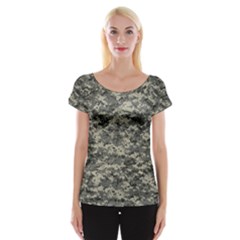 Us Army Digital Camouflage Pattern Cap Sleeve Tops by BangZart