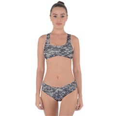 Us Army Digital Camouflage Pattern Criss Cross Bikini Set by BangZart