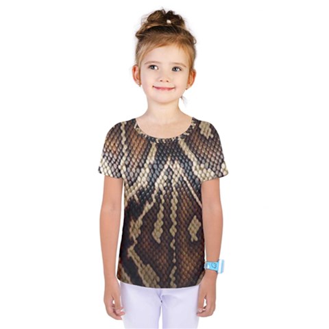 Snake Skin O Lay Kids  One Piece Tee by BangZart