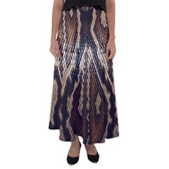 Snake Skin O Lay Flared Maxi Skirt