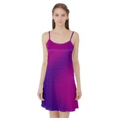 Purple Pink Dots Satin Night Slip by BangZart