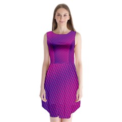 Purple Pink Dots Sleeveless Chiffon Dress   by BangZart