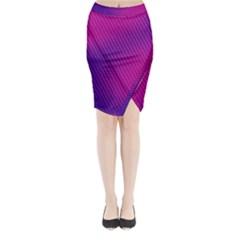 Purple Pink Dots Midi Wrap Pencil Skirt by BangZart