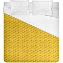 Yellow Dots Pattern Duvet Cover (king Size) by BangZart