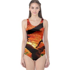 Maple Tree Nice One Piece Swimsuit by BangZart