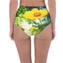 Yellow Flowers Reversible High-Waist Bikini Bottoms View2